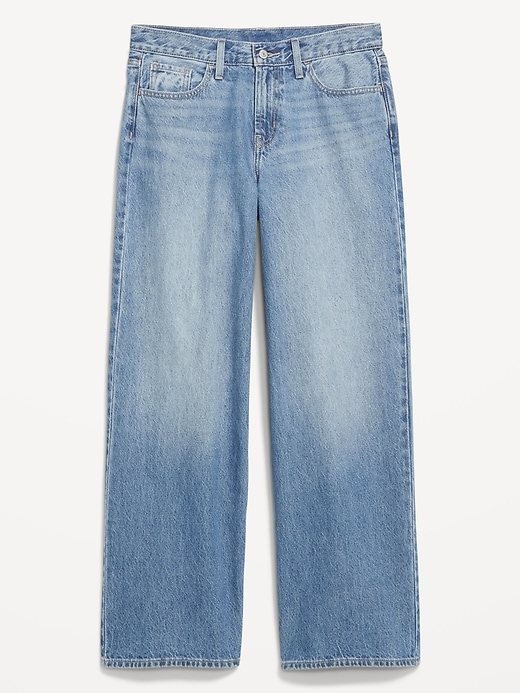 Image number 1 showing, Mid-Rise Wow Baggy Wide-Leg Jeans