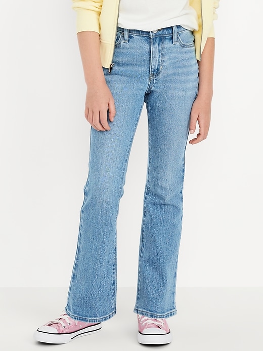 Image number 1 showing, Wow High-Waisted Flare Jeans for Girls