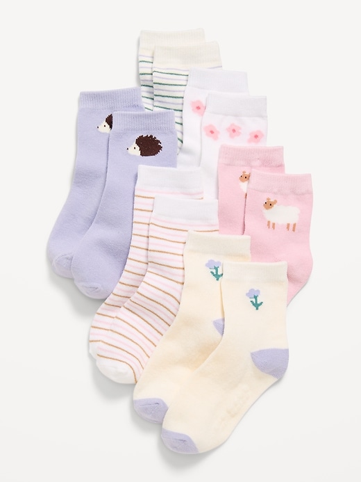 Image number 1 showing, Crew Socks 6-Pack for Toddler & Baby