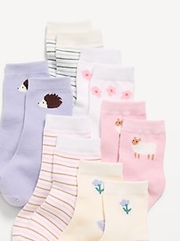 Image number 2 showing, Crew Socks 6-Pack for Toddler & Baby