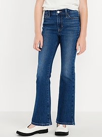 Image number 1 showing, Wow High-Waisted Flare-Leg Jeans for Girls