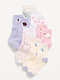 Image number 1 showing, Crew Socks 6-Pack for Toddler & Baby