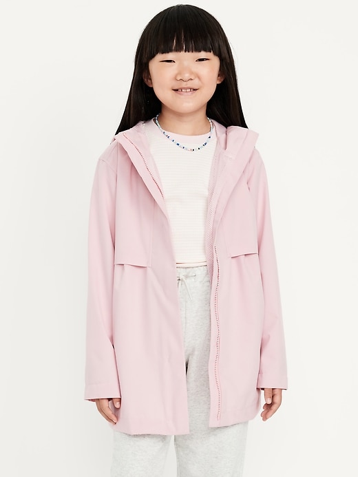 Voir une image plus grande du produit 1 de 2. Veste hydrorésistante à capuchon pour fille