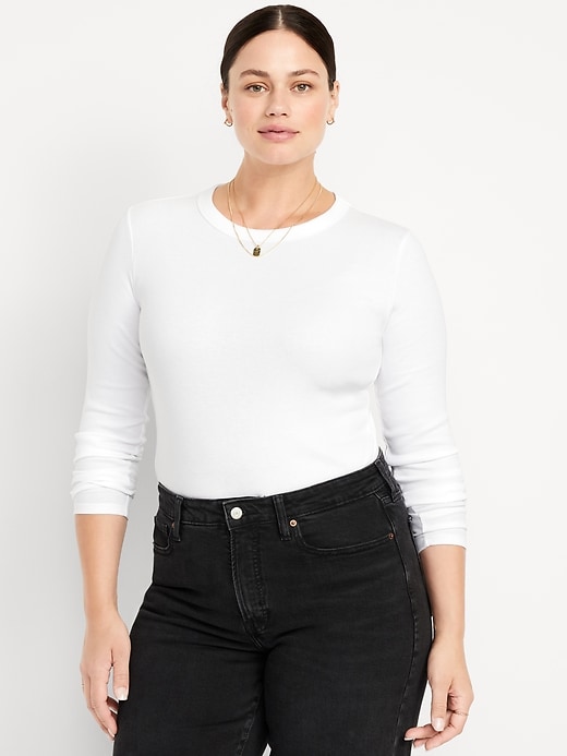 Image number 4 showing, Snug Long-Sleeve Crew-Neck T-Shirt