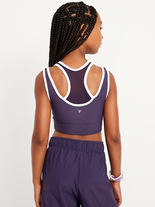 Image number 2 showing, PowerSoft Strappy Longline Sports Bra for Girls