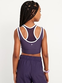 Image number 2 showing, PowerSoft Strappy Longline Sports Bra for Girls