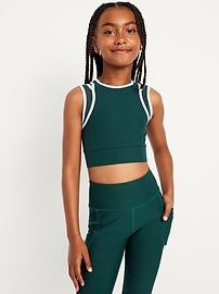 L'image numéro 3 présente Soutien-gorge de sport long à fines bretelles PowerSoft pour fille