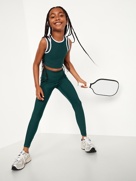L'image numéro 1 présente Soutien-gorge de sport long à fines bretelles PowerSoft pour fille