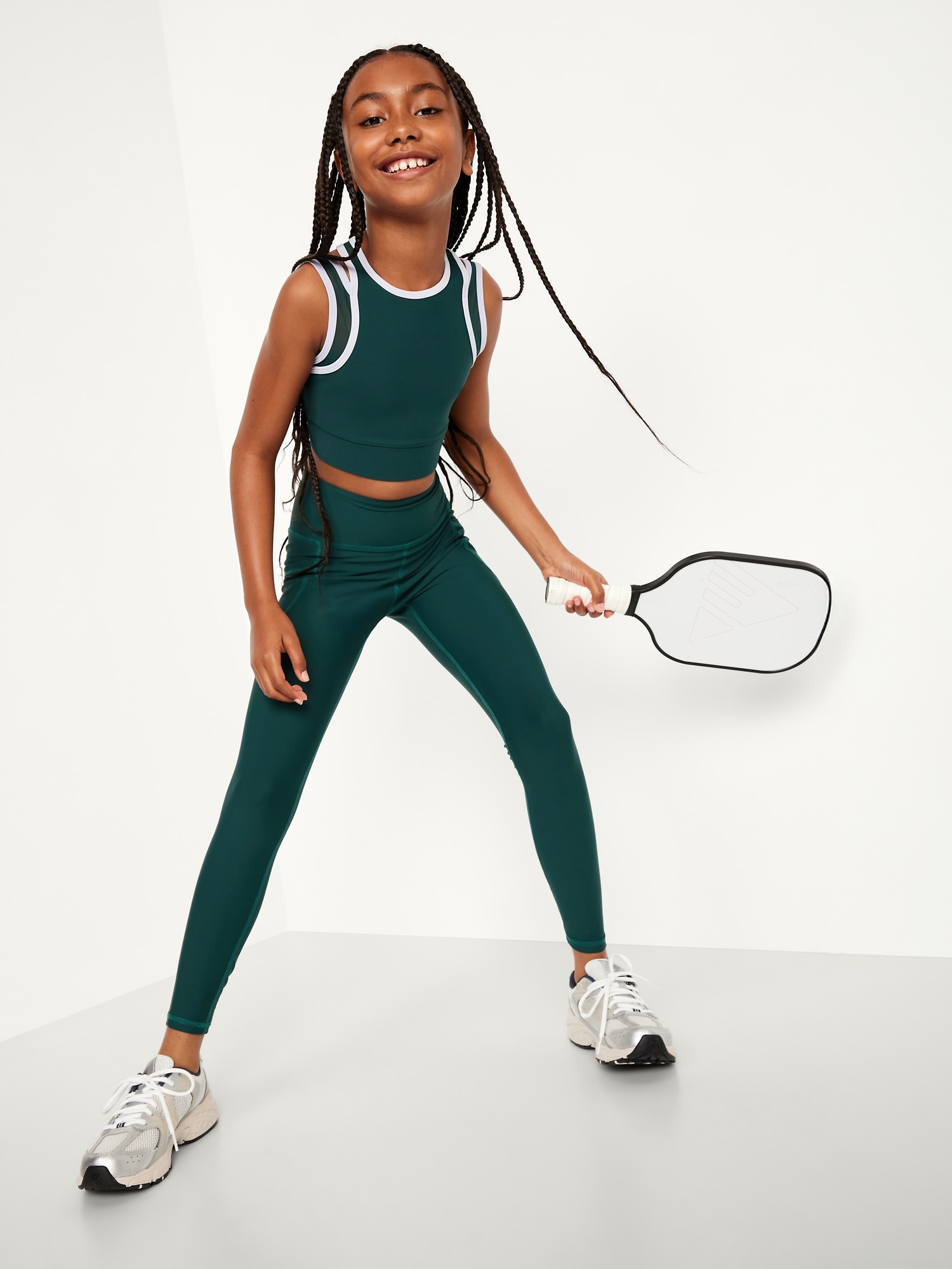 PowerSoft Strappy Longline Sports Bra for Girls