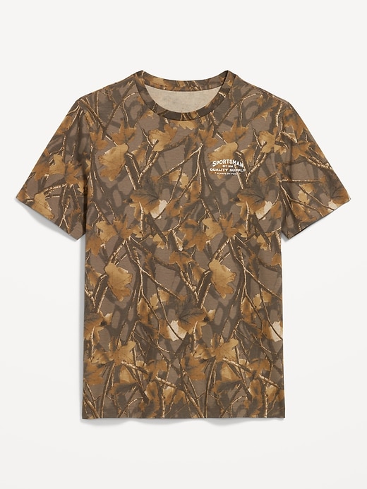 L'image numéro 1 présente T-shirt ras du cou à imprimé