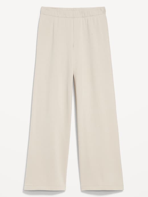 Image number 3 showing, High-Waisted Fleece-Lined Super Wide-Leg Pants