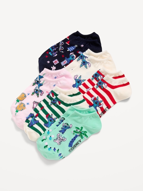Disney© 6-Pack Novelty Ankle Socks for Women - Stitch
