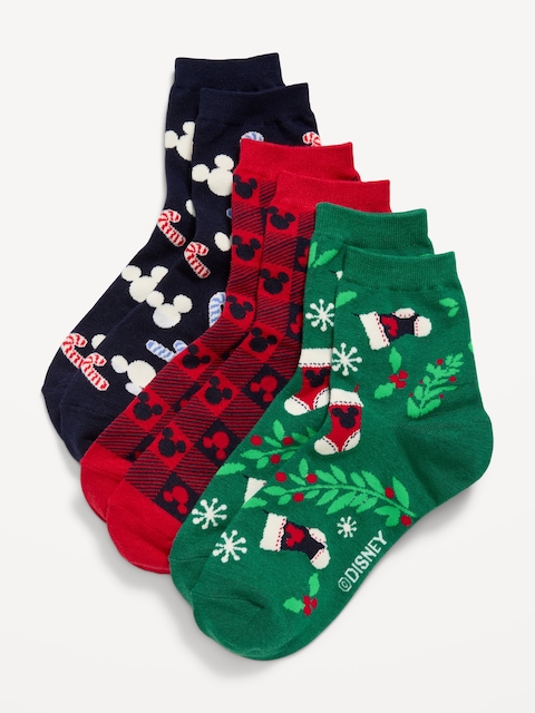 Chaussettes courtes de fantaisie Disney © pour femme (paquet de 3 paires) - Mickey