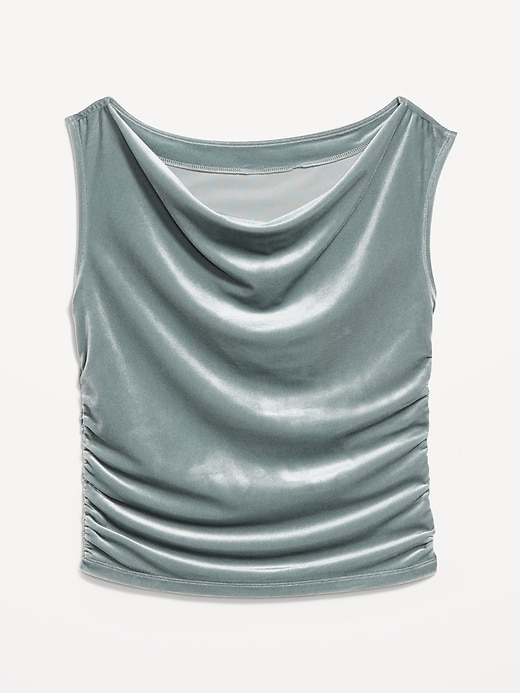 Image number 8 showing, Velvet Ruched Top