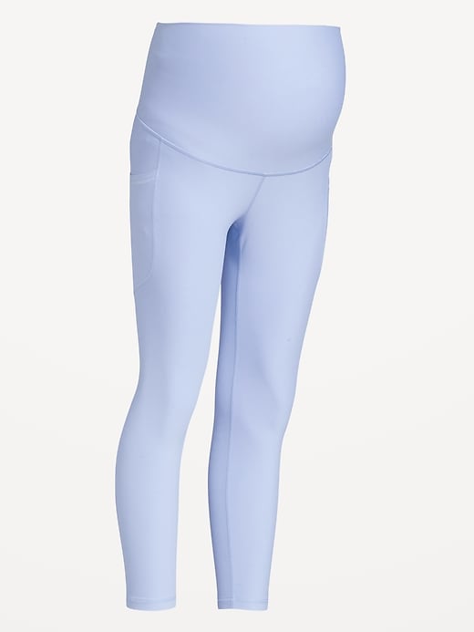 Image number 2 showing, Maternity Full-Panel PowerSoft 7/8 Leggings