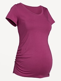 Image number 2 showing, Maternity Scoop-Neck T-Shirt