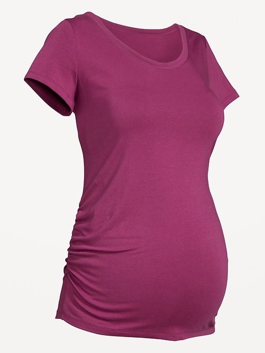 Image number 1 showing, Maternity Scoop-Neck T-Shirt