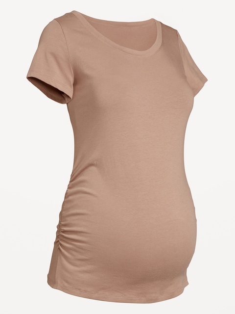 Maternity Scoop-Neck T-Shirt - Driftwood