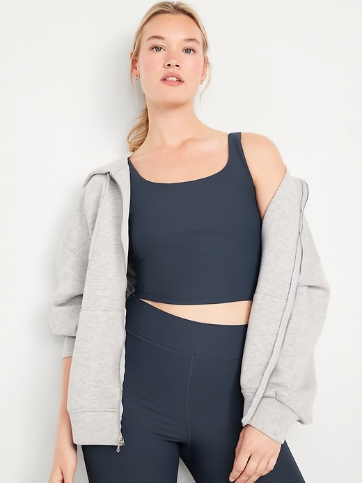 Image number 3 showing, Light Support PowerSoft Rib Longline Sports Bra