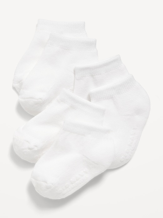 View large product image 1 of 1. Unisex 3-Pack Ankle Socks for Toddler & Baby