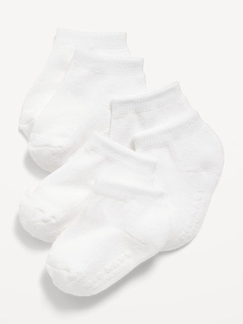 Unisex 3-Pack Ankle Socks for Toddler & Baby