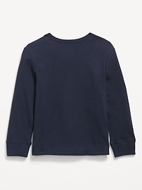 Image number 2 showing, Long-Sleeve Pocket T-Shirt for Toddler Boys