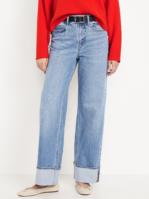 Image number 2 showing, Extra High-Waisted Wide-Leg Jeans