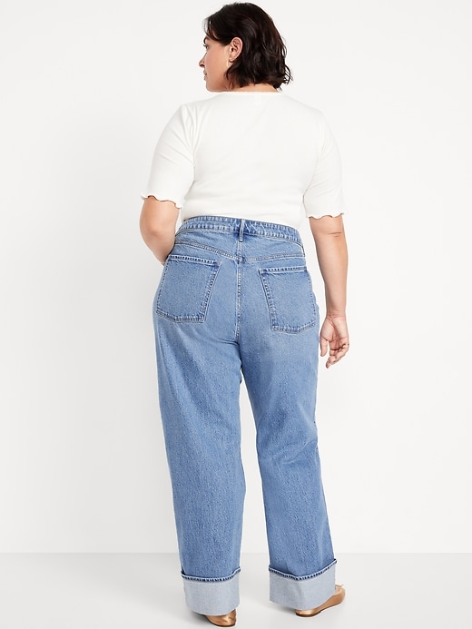 Image number 7 showing, Extra High-Waisted Wide-Leg Jeans