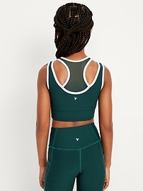 L'image numéro 2 présente Soutien-gorge de sport long à fines bretelles PowerSoft pour fille