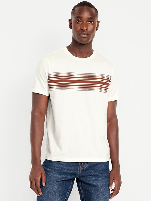 Image number 1 showing, Crew-Neck Striped T-Shirt