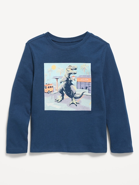 Long-Sleeve Unisex Graphic T-Shirt for Toddler