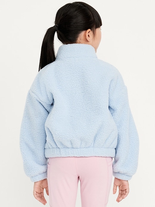 Image number 2 showing, Oversized Sherpa Zip Jacket for Girls