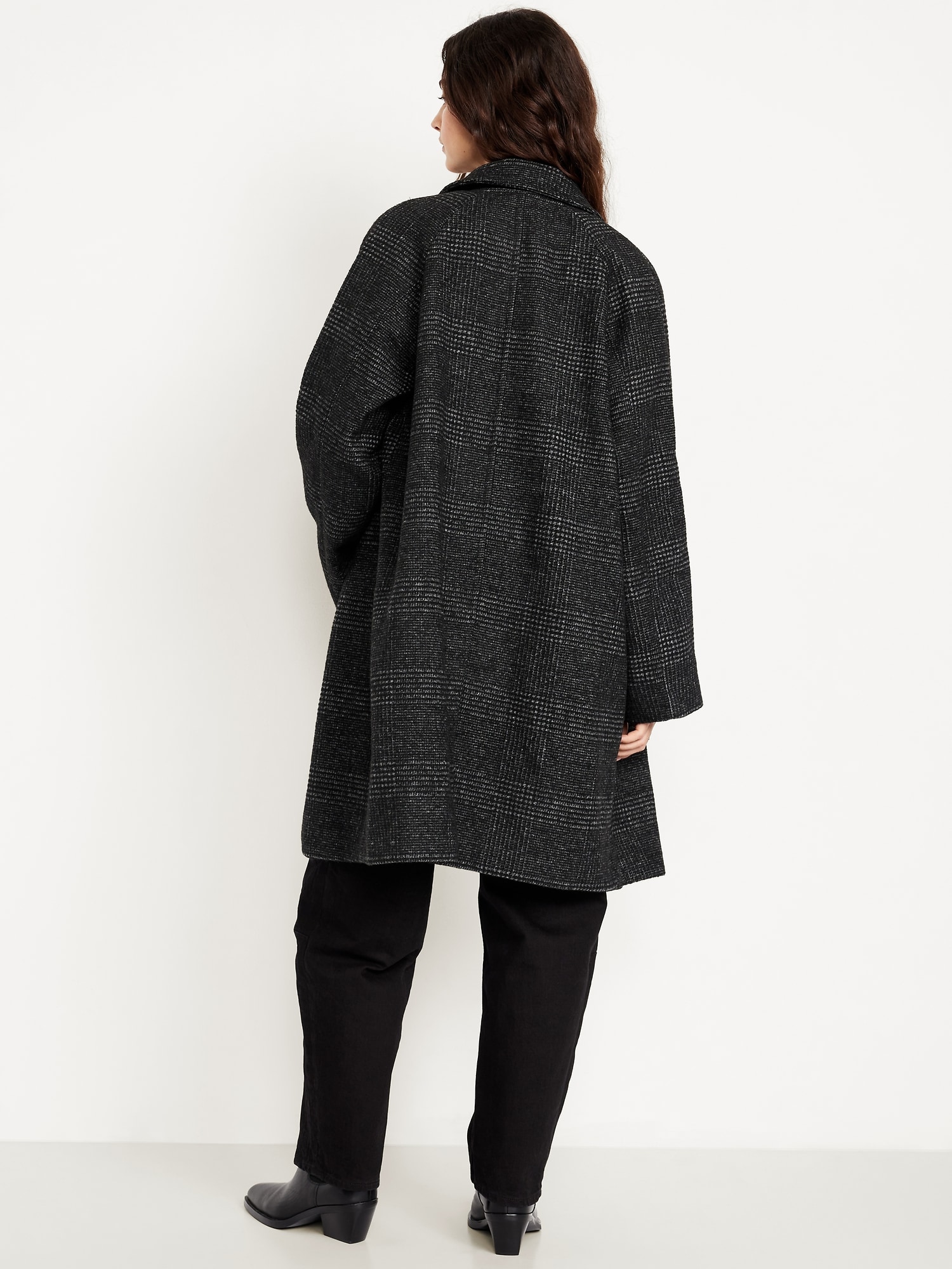 Button-Front Mac Coat