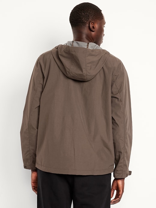Image number 2 showing, Water-Resistant Hooded Zip Rain Jacket