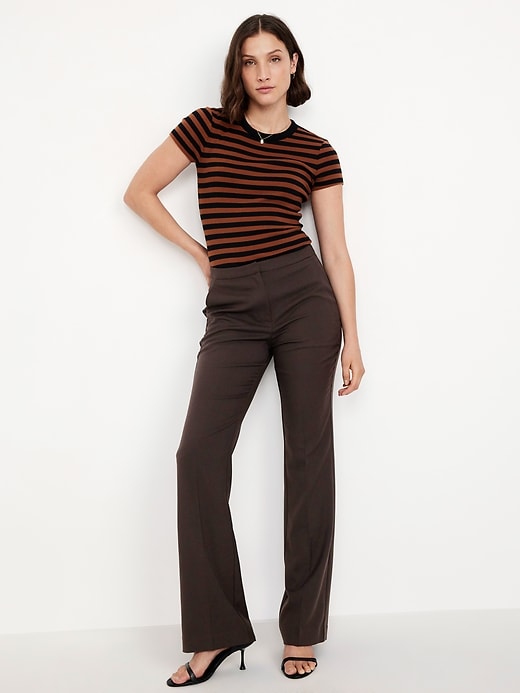 Image number 5 showing, Mid-Rise Taylor Boot-Cut Pants