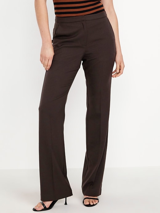 Image number 2 showing, Mid-Rise Taylor Boot-Cut Pants