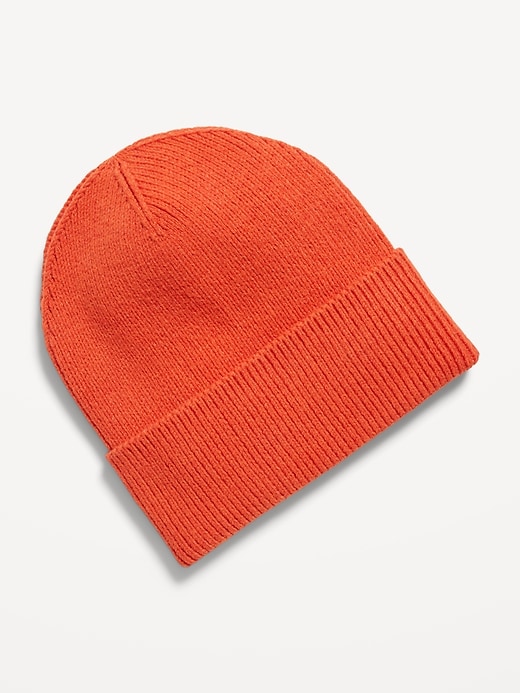 Image number 1 showing, Wide-Cuff Ribbed Beanie for Men