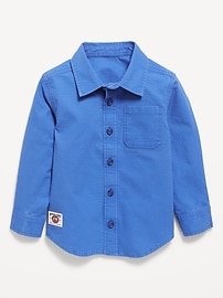 Image number 1 showing, Long-Sleeve Pocket Ripstop Shirt for Toddler Boys
