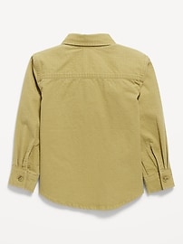 Image number 2 showing, Long-Sleeve Pocket Ripstop Shirt for Toddler Boys