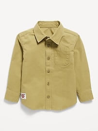 Image number 1 showing, Long-Sleeve Pocket Ripstop Shirt for Toddler Boys