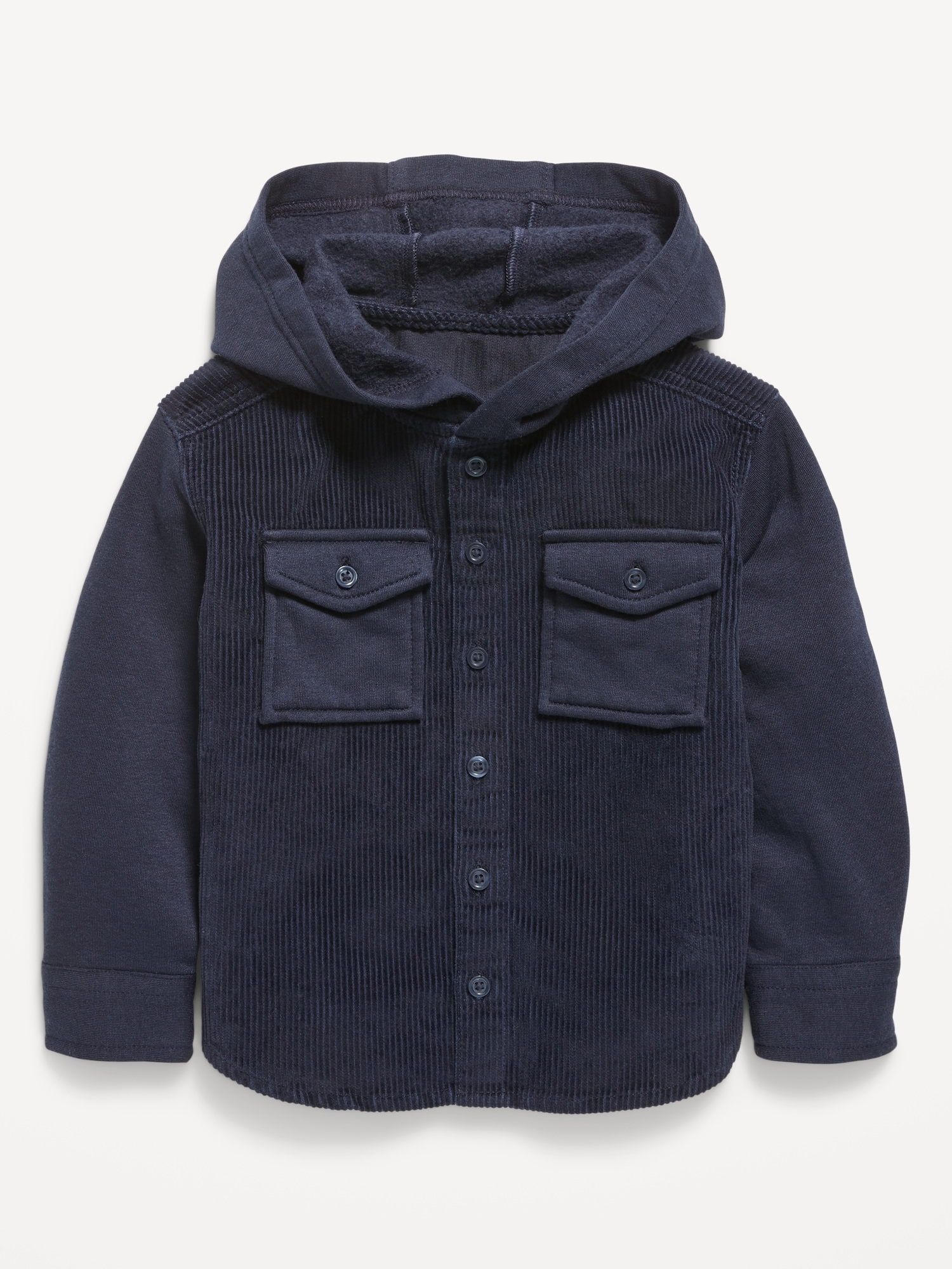 Hooded Corduroy Jacket for Toddler Boys