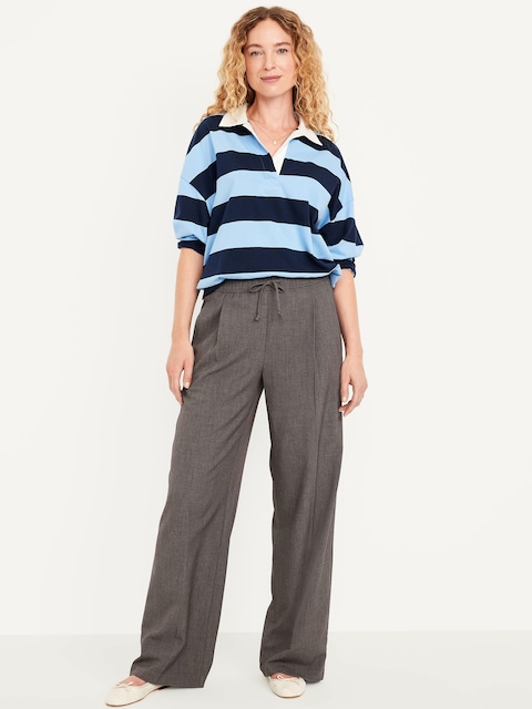 High-Waisted Billie Wide-Leg Trouser - Original Gray