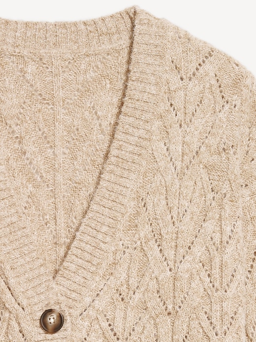Image number 5 showing, Wool-Blend V-Neck Cardigan Sweater