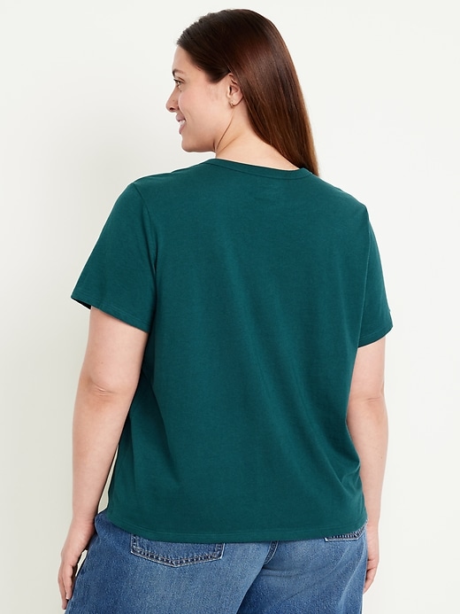 L'image numéro 8 présente T-shirt passe-partout ras du cou à imprimé
