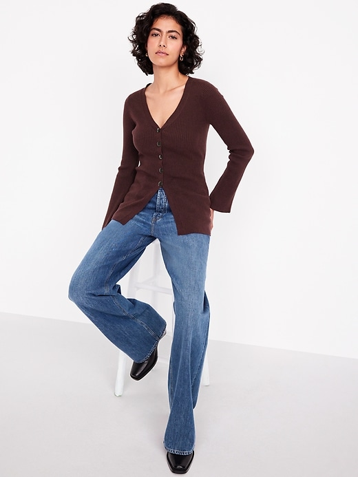 Image number 3 showing, SoSoft Lite V-Neck Cardigan Sweater