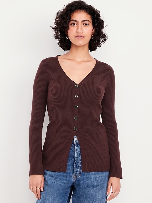 Image number 1 showing, SoSoft Lite V-Neck Cardigan Sweater