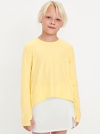 Image number 1 showing, CloudMotion Long-Sleeve Performance T-Shirt for Girls