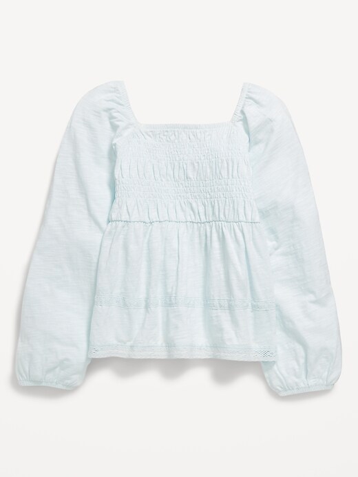 L'image numéro 3 présente Haut à smocks à manches longues pour fille