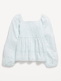 L'image numéro 3 présente Haut à smocks à manches longues pour fille