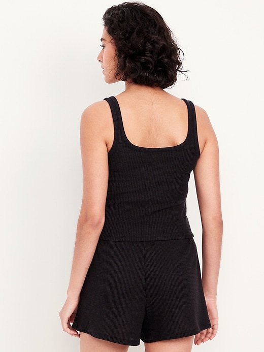Image number 2 showing, Cozy Waffle Pajama Tank Top